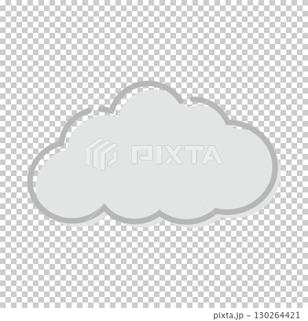 雲（くもりマーク）版ずれ風 130264421