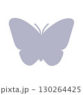 ちょうちょシルエット 130264425