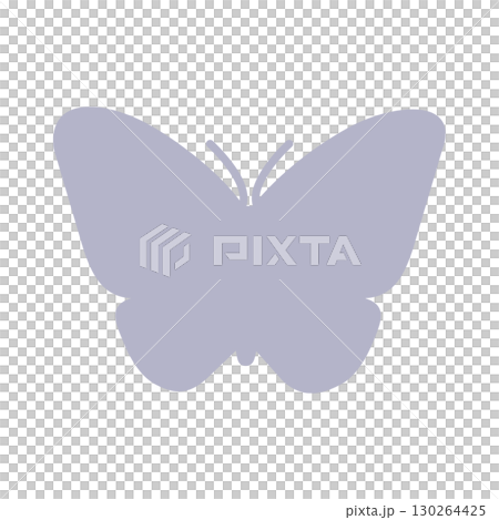 ちょうちょシルエット 130264425