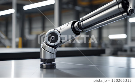 robot working on conveyor line 130265313