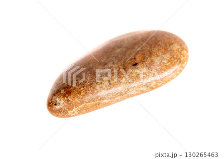 Macro mineral stone jasper on a white background 130265463