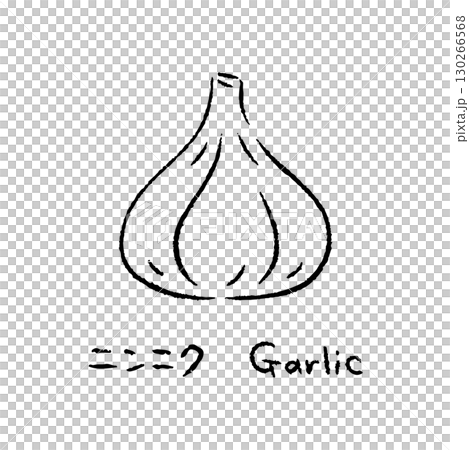 手繪大蒜2_含名字_黑白 130266568