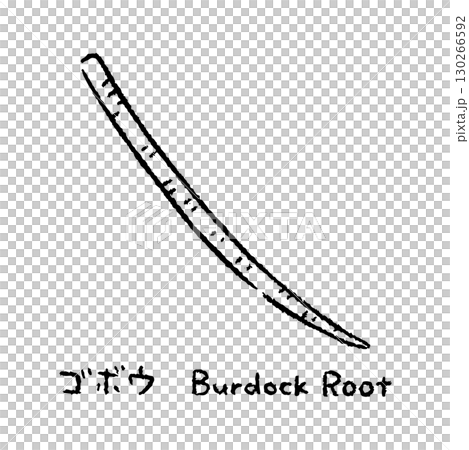 手繪牛蒡2_含姓名_黑白 130266592