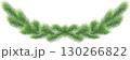 Traditional winter and Christmas wreath garland , wreath of fir branches. Christmas card for the festive season. Eps 10 130266822