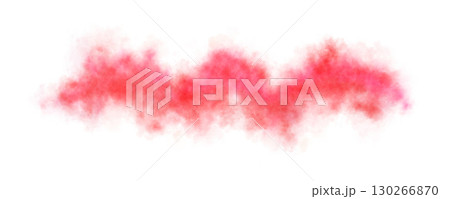 Red smoke wave with chaotic wavy shape on transparent background resembling mystical fire cloud or abstract magical energy flow Red smoke wave with chaotic wavy shape on transparent background resembling mystical fire cloud or abstract magical energy flow 130266870