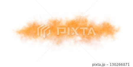 Orange smoke wave with soft chaotic texture on transparent background resembling fire mist or abstract magical energy motion Orange smoke wave with soft chaotic texture on transparent background resembling fire mist or abstract magical energy motion 130266871