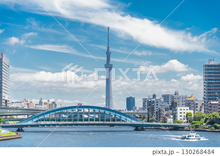「東京都」隅田川と東京スカイツリーの風景 130268484