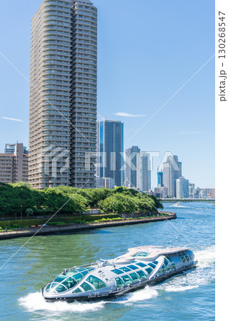 「東京都」隅田川の風景　中央区 130268547