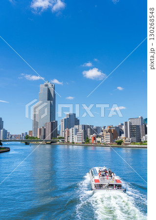 「東京都」隅田川の風景　中央区 130268548