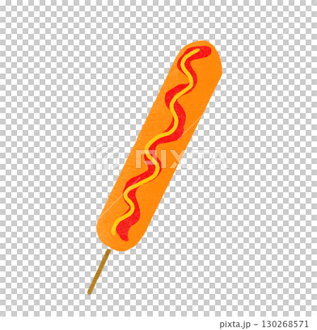 スタンプ風のフランクフルトのイラスト 130268571