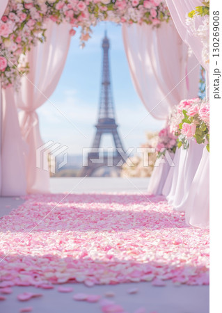 paris petals ground eiffel background celebratory tower rose paris petals ground eiffel background celebratory tower rose 130269008