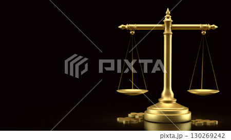 The Gold Libra and jigsaw for law concept 3d Rendering. The Gold Libra and jigsaw for law concept 3d Rendering. 130269242