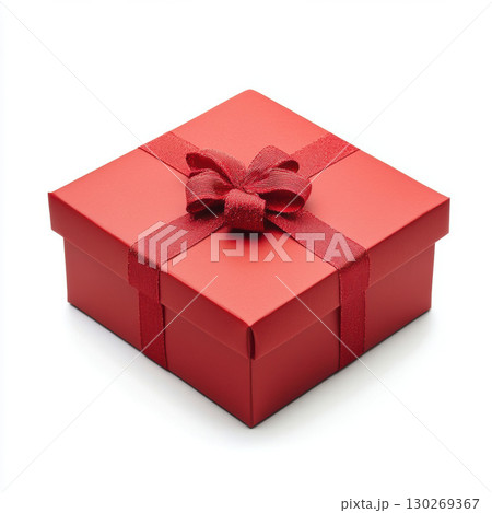 gift box ribbon bow red general simple background white background gift box ribbon bow red general simple background white background 130269367
