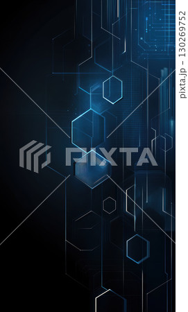 hexagons lines sense depth dimension digital series artwork 130269752