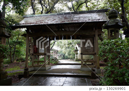 鳥取県米子市 粟嶋神社神門 鳥取県米子市 粟嶋神社神門 130269901