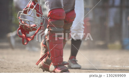 守備につくキャッチャー 130269909