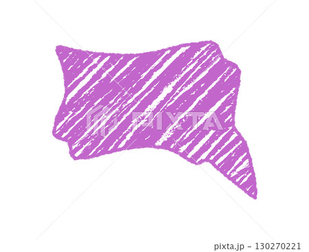 Fluid wavy chalk sketch speech balloon with a bold scribble effect. Diagonal line style forms a bubble comment for graphic speech and abstract conversation element, ideal for creative communication 130270221