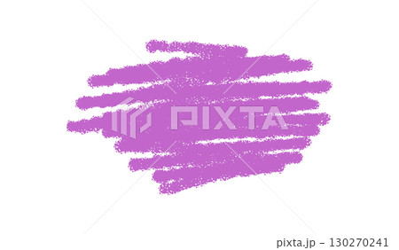 Pastel crayon quote box with rough circle sketch and scribble stroke shape. Scribble underline and blob accent add a creative icon element. Abstract background, perfect for creative text message 130270241