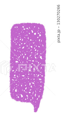 Chalk sketch organic speech balloon with rectangle textbox shape. Rough talk bubble and chat icon form for message design, purple color, abstract grunge texture, editable blank element. Chalk sketch organic speech balloon with rectangle textbox shape. Rough talk bubble and chat icon form for message design, purple color, abstract grunge texture, editable blank element. 130270266
