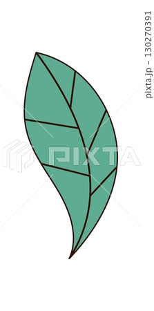 Groovy abstract green plant shape in modern style. Groovy element appears as a retro nature symbol with graphic line detail and retro inspiration. Green color and shape for trendy creative projects. Groovy abstract green plant shape in modern style. Groovy element appears as a retro nature symbol with graphic line detail and retro inspiration. Green color and shape for trendy creative projects. 130270391