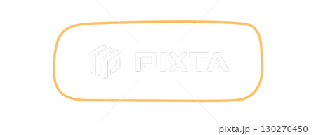 Fluid hand drawn rectangle outline forms a unique text box shape. Modern frame and template in orange for minimal background or label, ideal as textbox or for creative card and message. Fluid hand drawn rectangle outline forms a unique text box shape. Modern frame and template in orange for minimal background or label, ideal as textbox or for creative card and message. 130270450