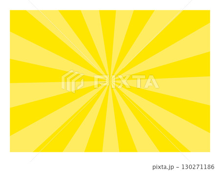シンプルな黄色の集中線の背景素材 130271186