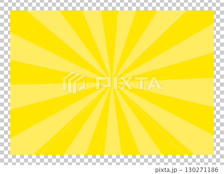 シンプルな黄色の集中線の背景素材 130271186