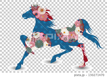 午　年賀状　干支　アイコン 130271470