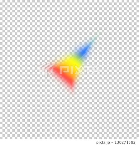 Rainbow gradient triangle effect on transparent background Rainbow gradient triangle effect on transparent background 130271582