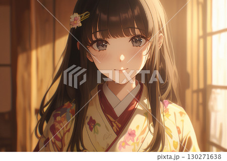 和室にいる美少女 130271638
