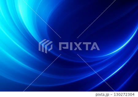 Electric blue glowing swirls forming layered waves of vibrant gradient with deep modern futuristic flowing textures 130272304