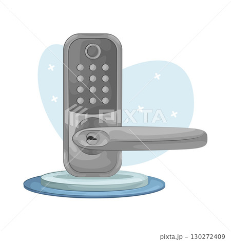 Illustration of Smart Door Lock Illustration of Smart Door Lock 130272409