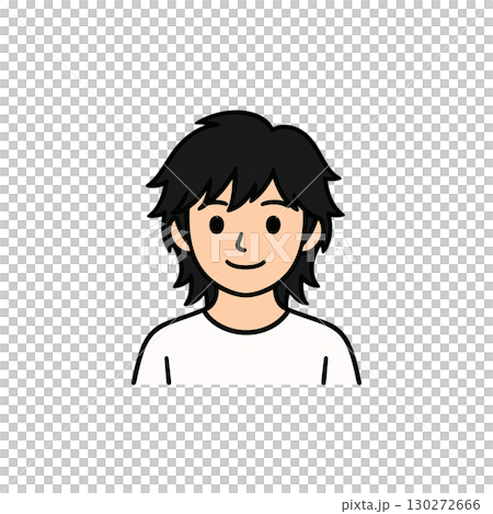 Wolf cut color icon, material, no background, document creation, hairstyle Wolf cut color icon, material, no background, document creation, hairstyle 130272666