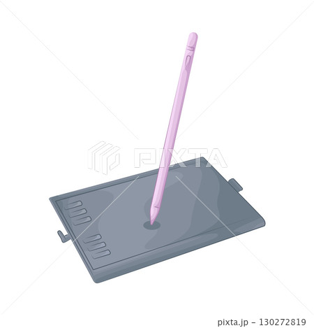 Illustration of Pen Tablet 130272819