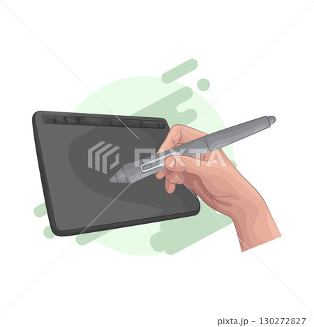Illustration of Pen Tablet Illustration of Pen Tablet 130272827