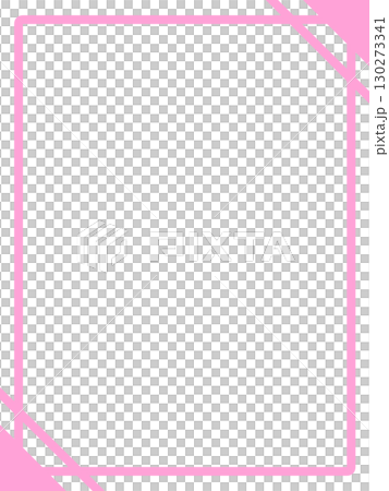 シンプルな桃色の縦フレーム4 ピンク シンプルな桃色の縦フレーム4 ピンク 130273341