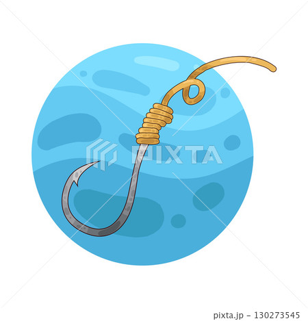 illustration of fishing hook 130273545