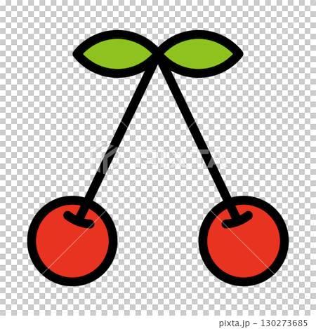 Cherry icon simple vector illustration Cherry icon simple vector illustration 130273685
