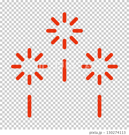 煙火向量圖圖示紅色 130274113