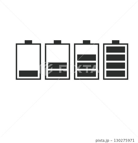 battery level indicator icon vector concept design template battery level indicator icon vector concept design template 130275971
