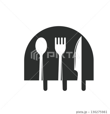 fork spoon knife icon vector design template 130275981