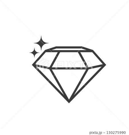 diamond line vector icon luxury design template 130275990