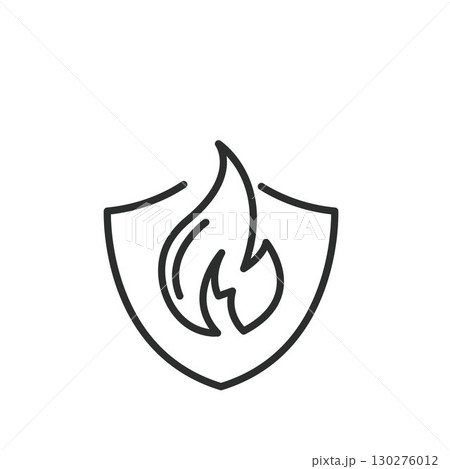 over heat protection icon vector concept design template 130276012