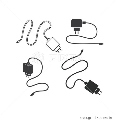 phone charger adapter icon vector illustration design template 130276016