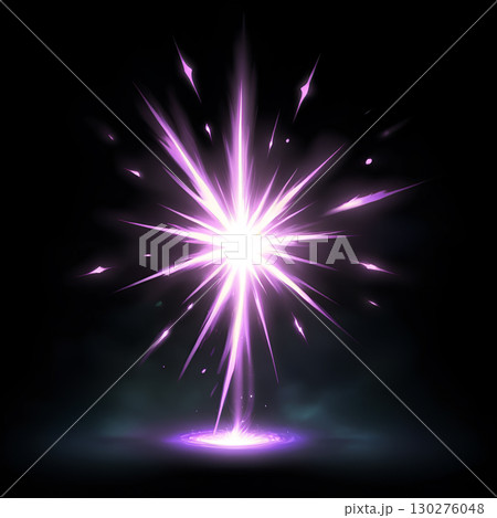 Dynamic purple energy burst with glowing particles and magical portal effect, perfect for game visuals or fantasy concepts. Dynamic purple energy burst with glowing particles and magical portal effect, perfect for game visuals or fantasy concepts. 130276048