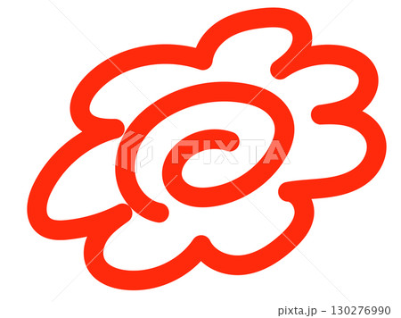 花丸マークのイラスト｜よくできました,はなまる,合格,認定,チェック,評価 130276990