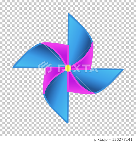 Illustration of a pinwheel Illustration of a pinwheel 130277141