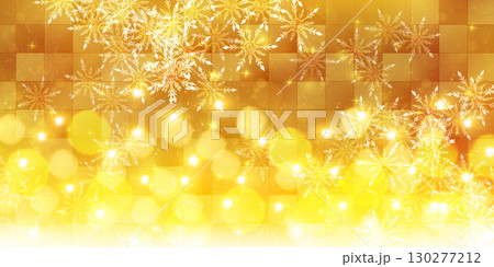 雪　クリスマス　冬　光　背景	 130277212