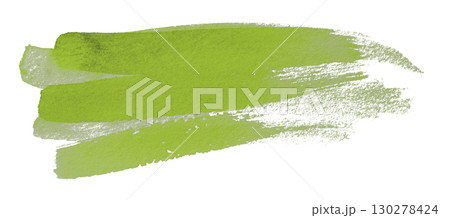 green watercolor background. Artistic hand paint. Isolated on transparent background. 130278424