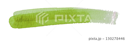 green watercolor background. Artistic hand paint. Isolated on transparent background. 130278446